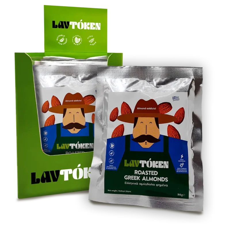 Ελληνικά Αμύγδαλα Ψημένα με Φλούδα